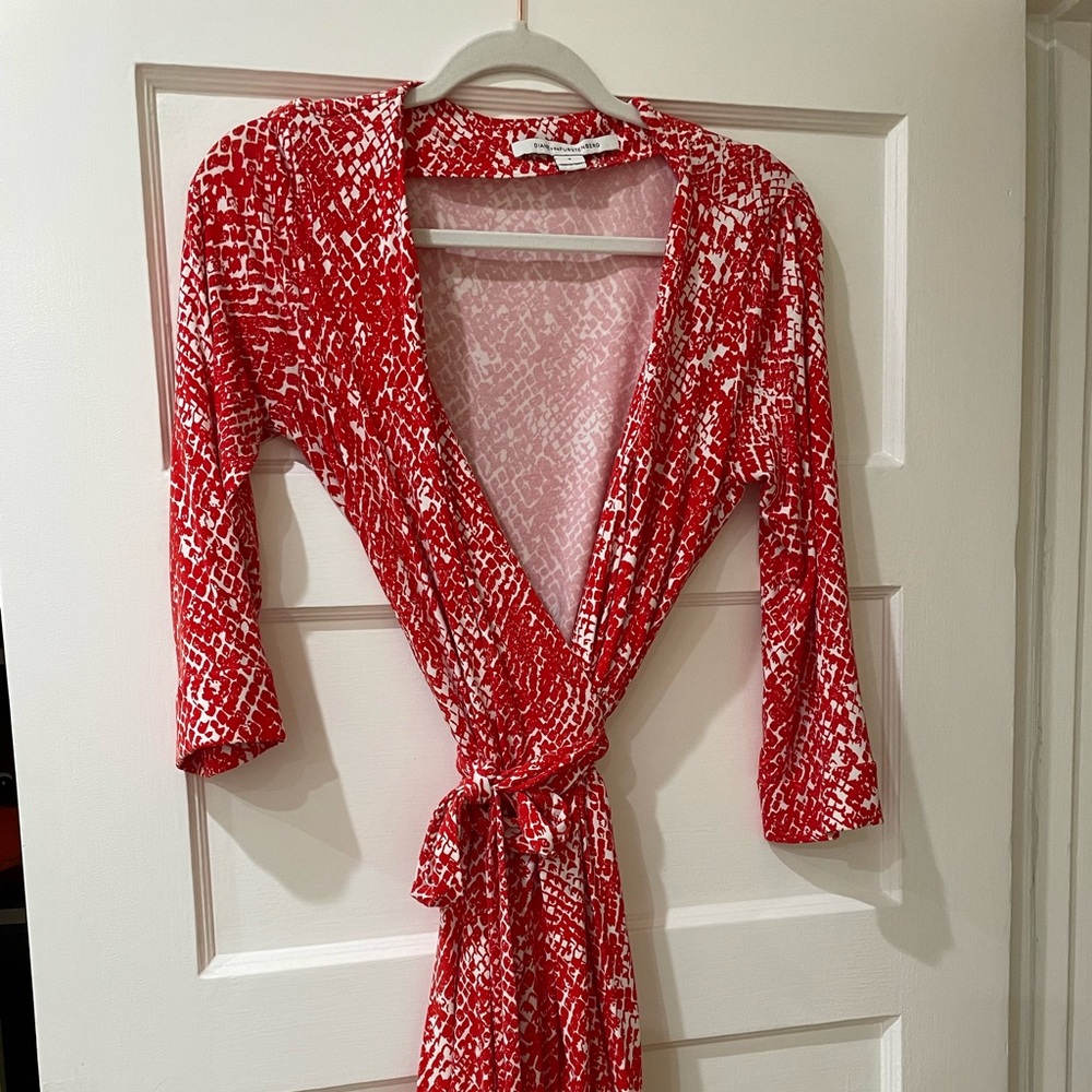 Red/orange Diane von Furstenberg dress